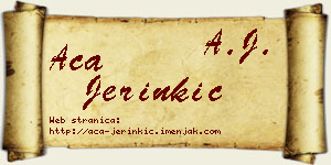 Aca Jerinkić vizit kartica